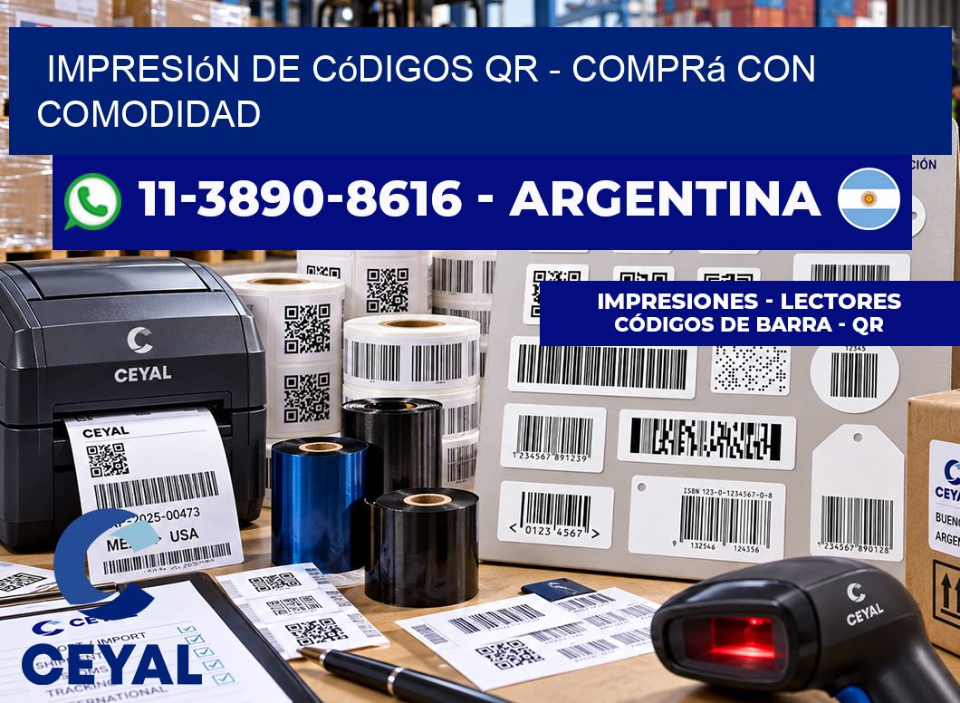 Impresión de Códigos QR - Comprá con comodidad