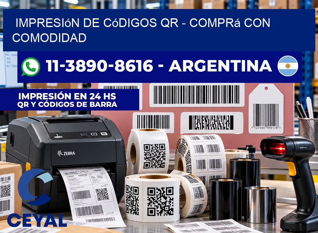 Impresión de Códigos QR – Comprá con comodidad