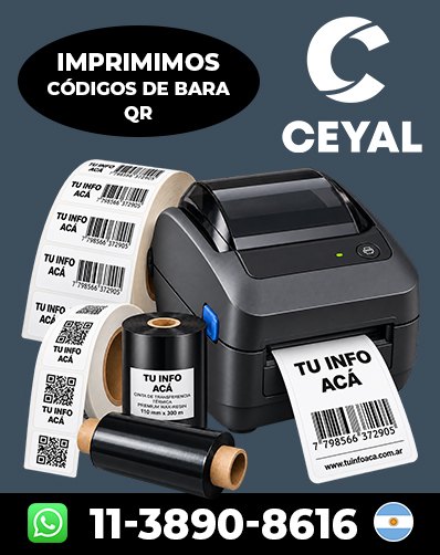 QR Listos para Imprimir - Comprá rollos ahora